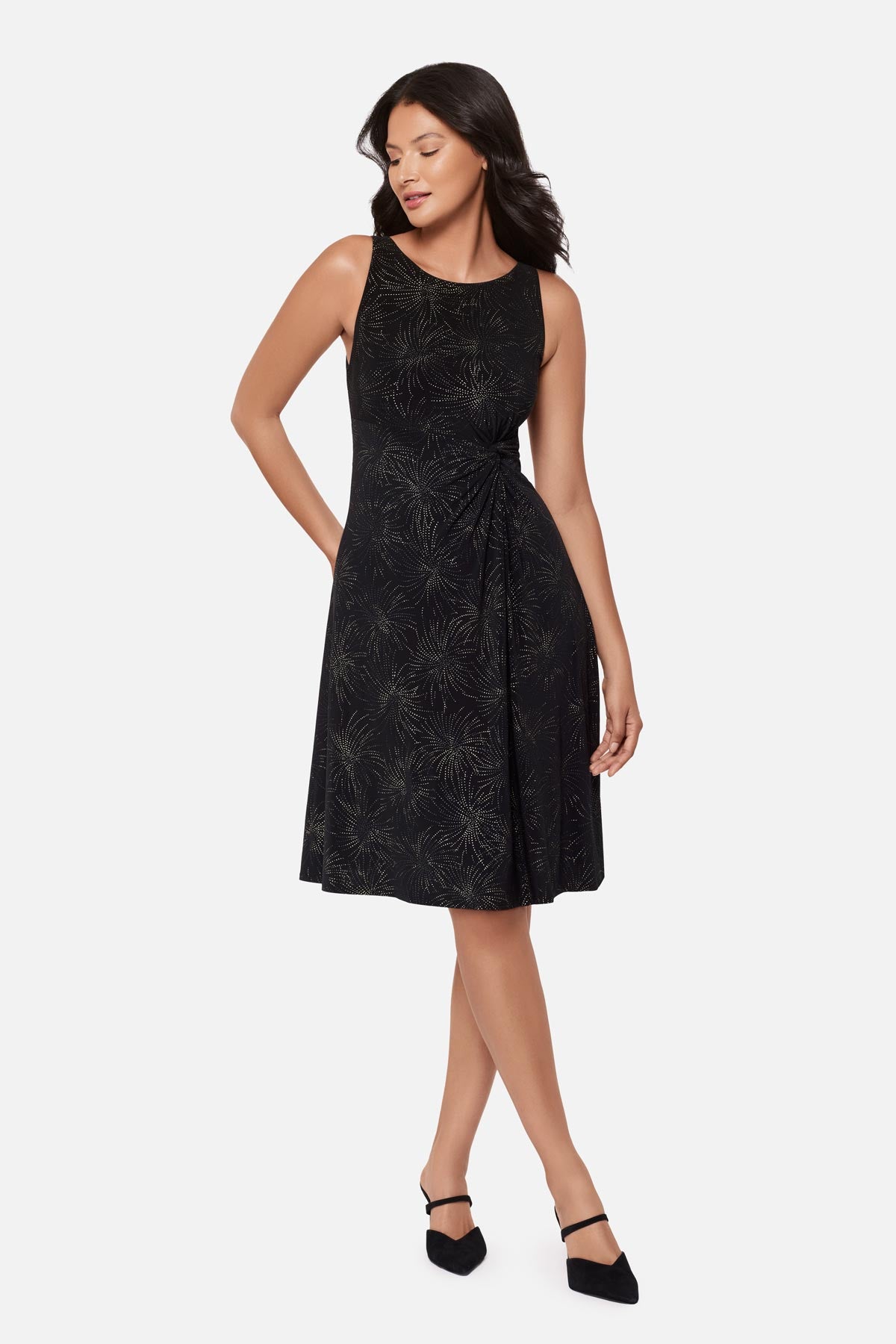 Remi Fit & Flair Shaping Dress in Skylights Skylights | Miraclesuit