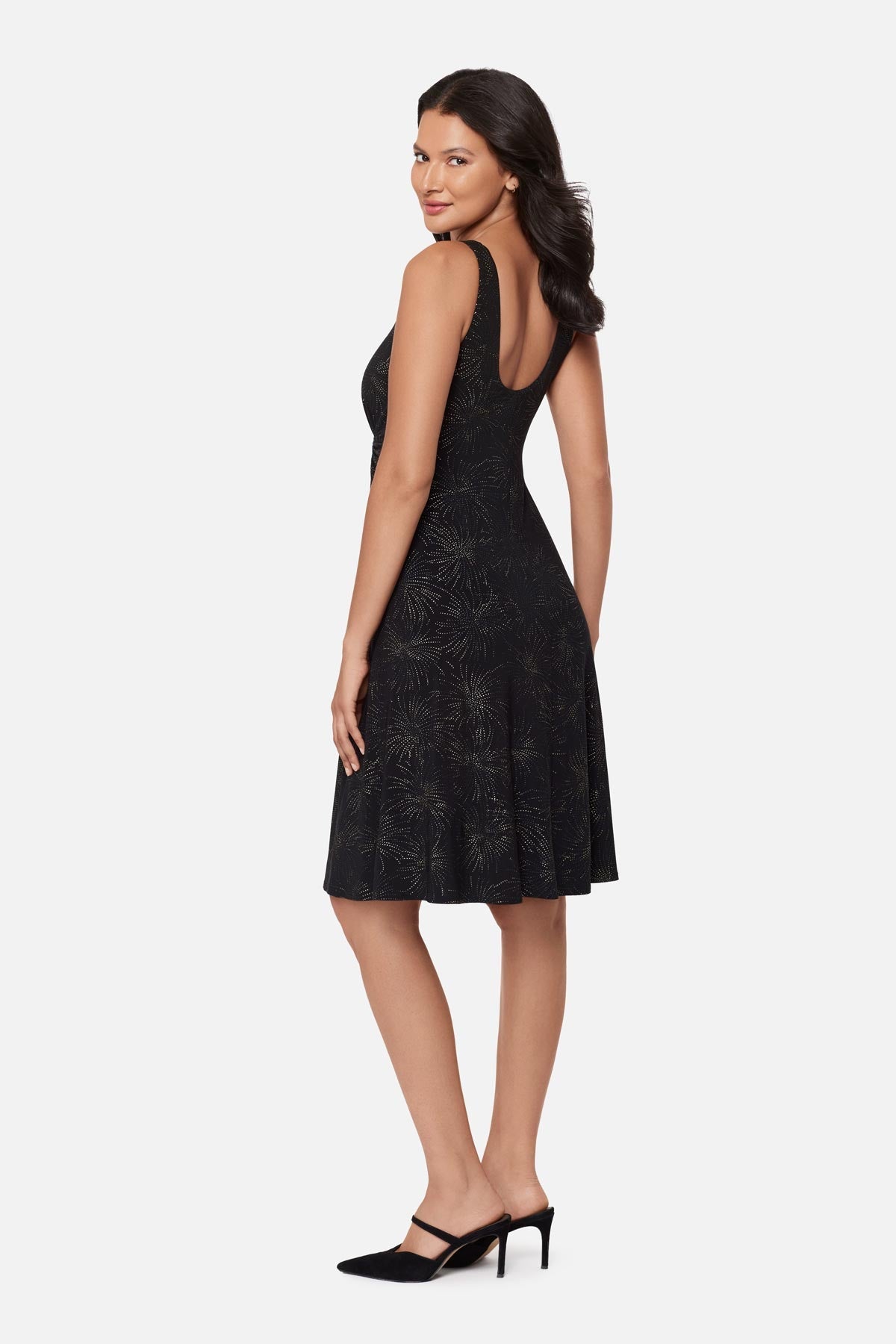 Remi Fit & Flair Shaping Dress in Skylights Skylights | Miraclesuit