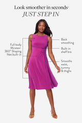 Remi Fit & Flair Shaping Dress in Framboise Framboise | Miraclesuit