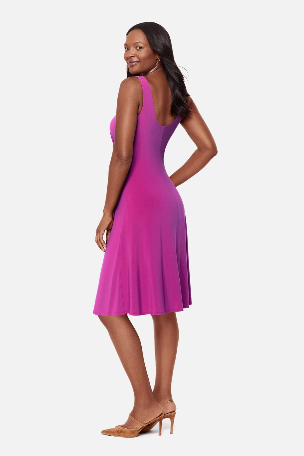 Remi Fit & Flair Shaping Dress in Framboise Framboise | Miraclesuit