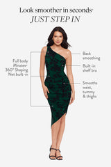 Body by Jeni Shaping Dress in Petalos Black/Multi | Miraclesuit