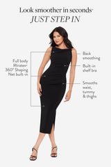 Aria Shaping Dress in Black Black | Miraclesuit