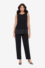 Crepe Layered Tunic in Black Black | Miraclesuit