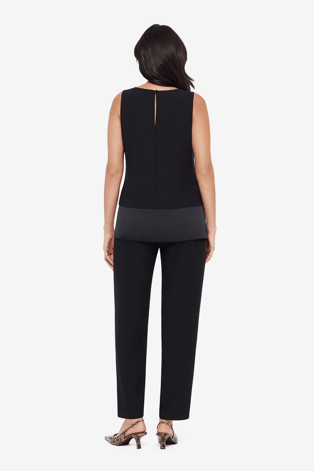Crepe Layered Tunic in Black Black | Miraclesuit