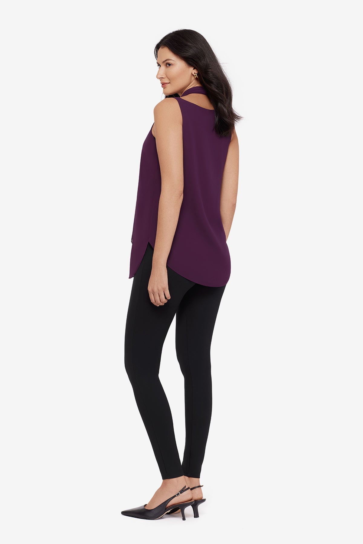 Soft Georgette Layered Tunic in Plum Plum | Miraclesuit