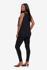 Soft Georgette Layered Tunic in Black Black | Miraclesuit
