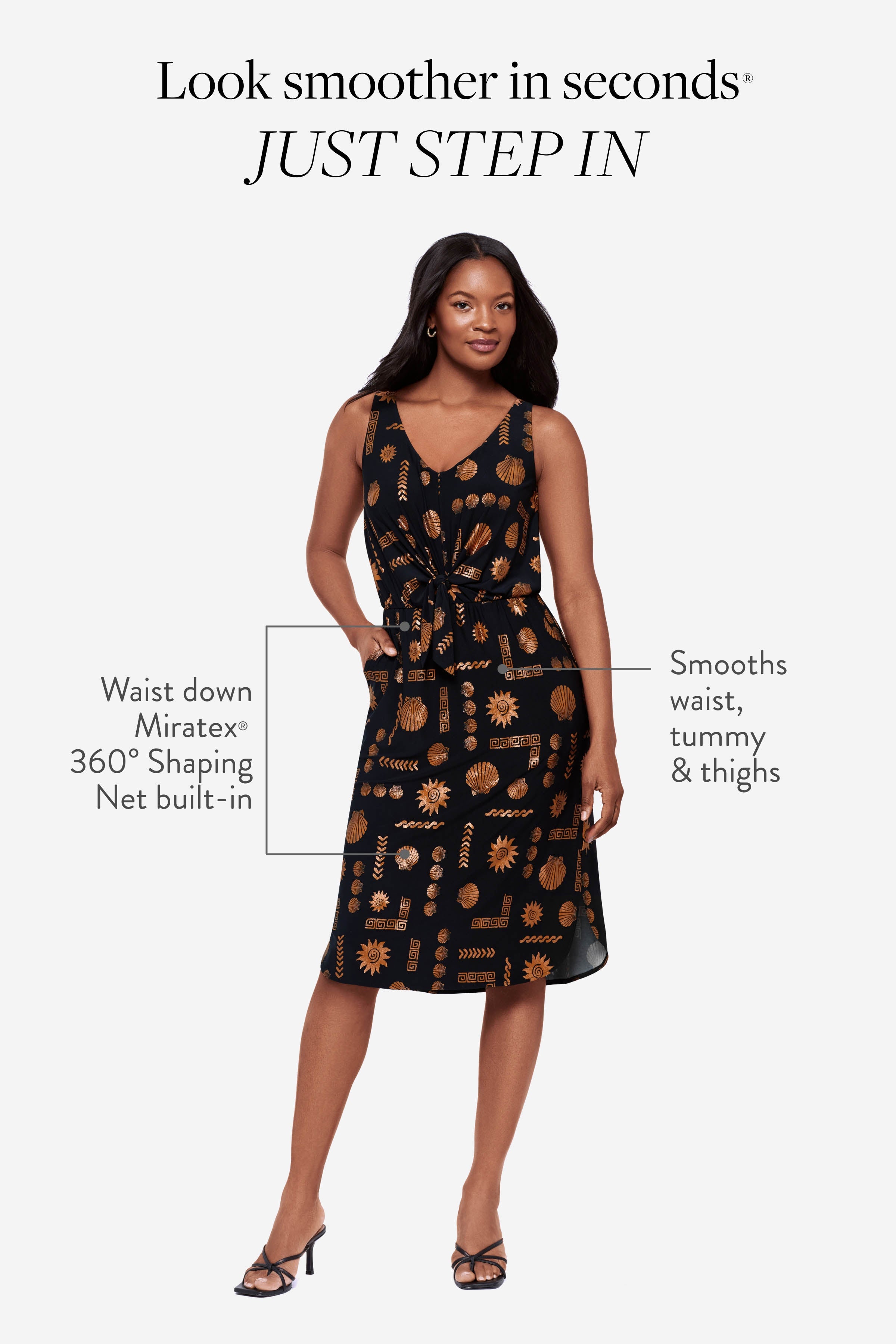 Body by Tali Shaping Dress in Clamdigger Clamdigger | Miraclesuit