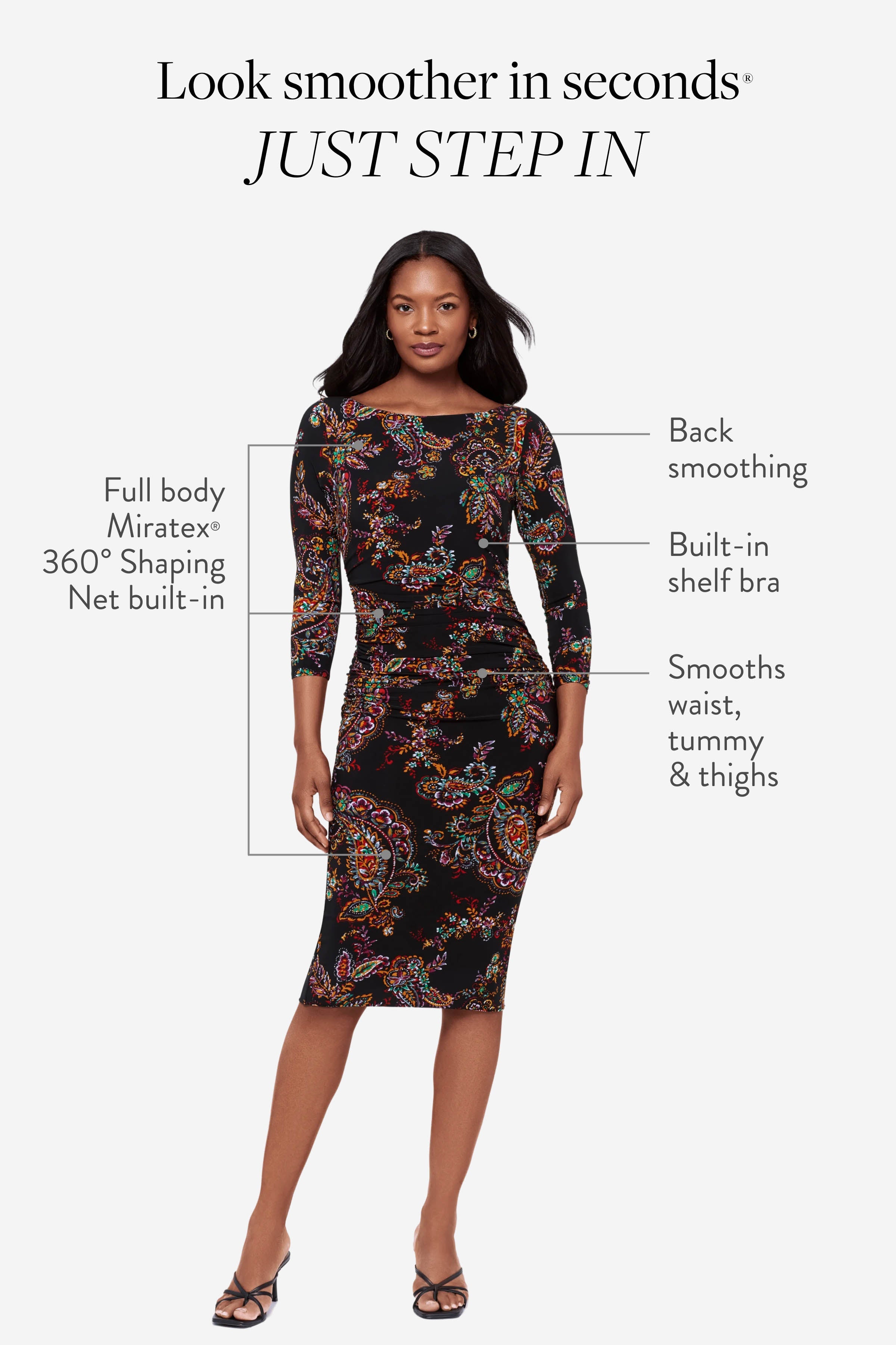 Body by Rory Shaping Dress in Cashmere Cashmere | Miraclesuit
