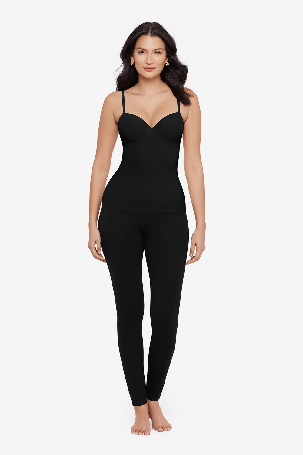 Built in Bra Cup Camisole in Black Black | Miraclesuit