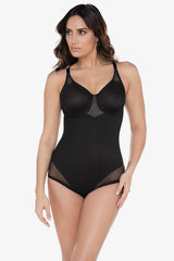 Extra Firm Sexy Sheer Shaping Bodybriefer Black | Miraclesuit