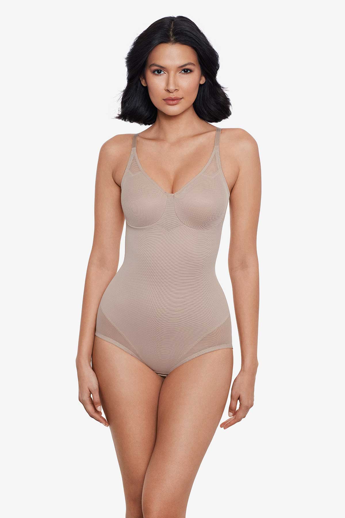 Extra Firm Sexy Sheer Shaping Bodybriefer Black | Miraclesuit
