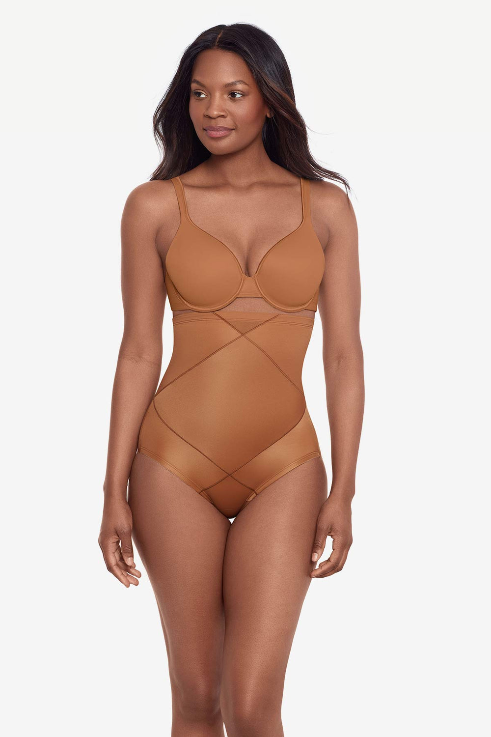 Tummy Tuck High-Waisted Shaping Brief Warm Beige/Nude | Miraclesuit