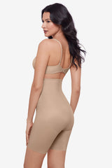 Tummy Tuck High-Waist Thigh Slimmer Warm Beige/Nude | Miraclesuit