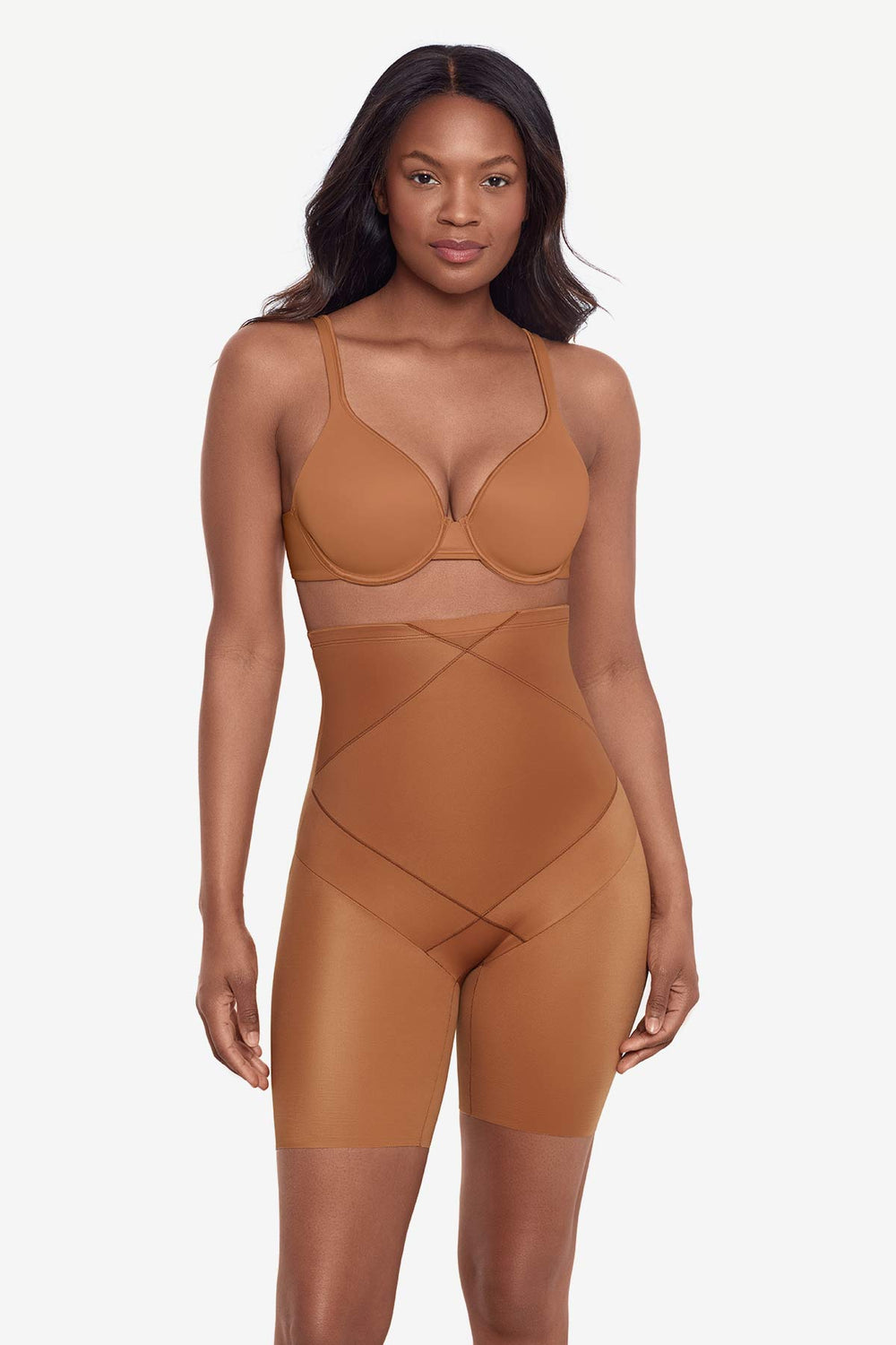 Tummy Tuck High-Waist Thigh Slimmer Warm Beige/Nude | Miraclesuit