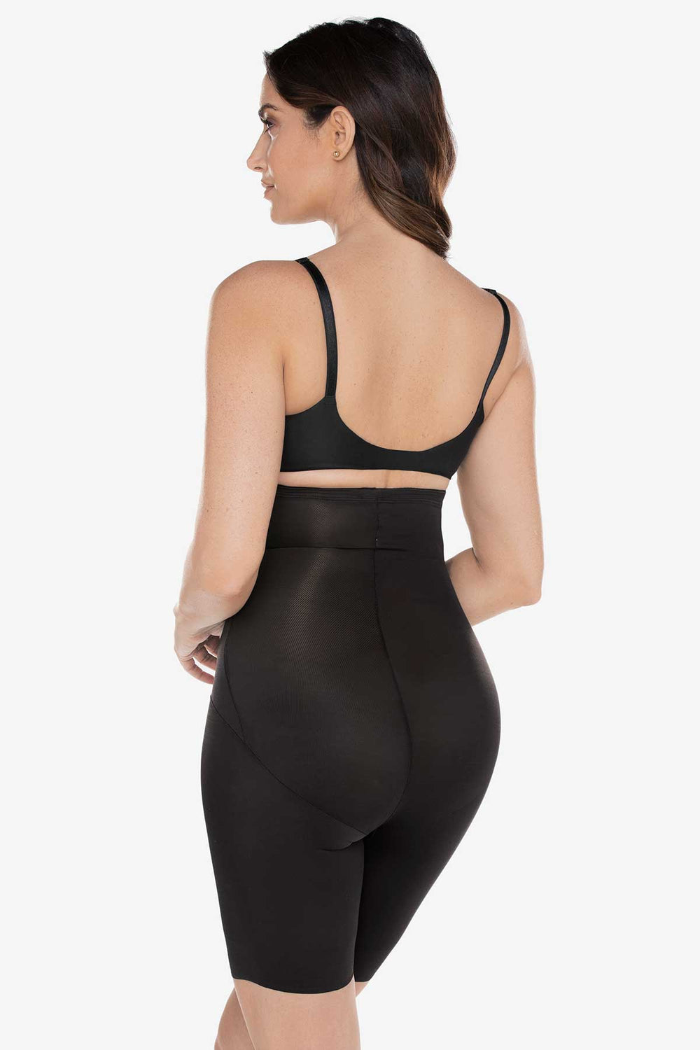 Hi Waist Long Leg Shaper Black | Miraclesuit