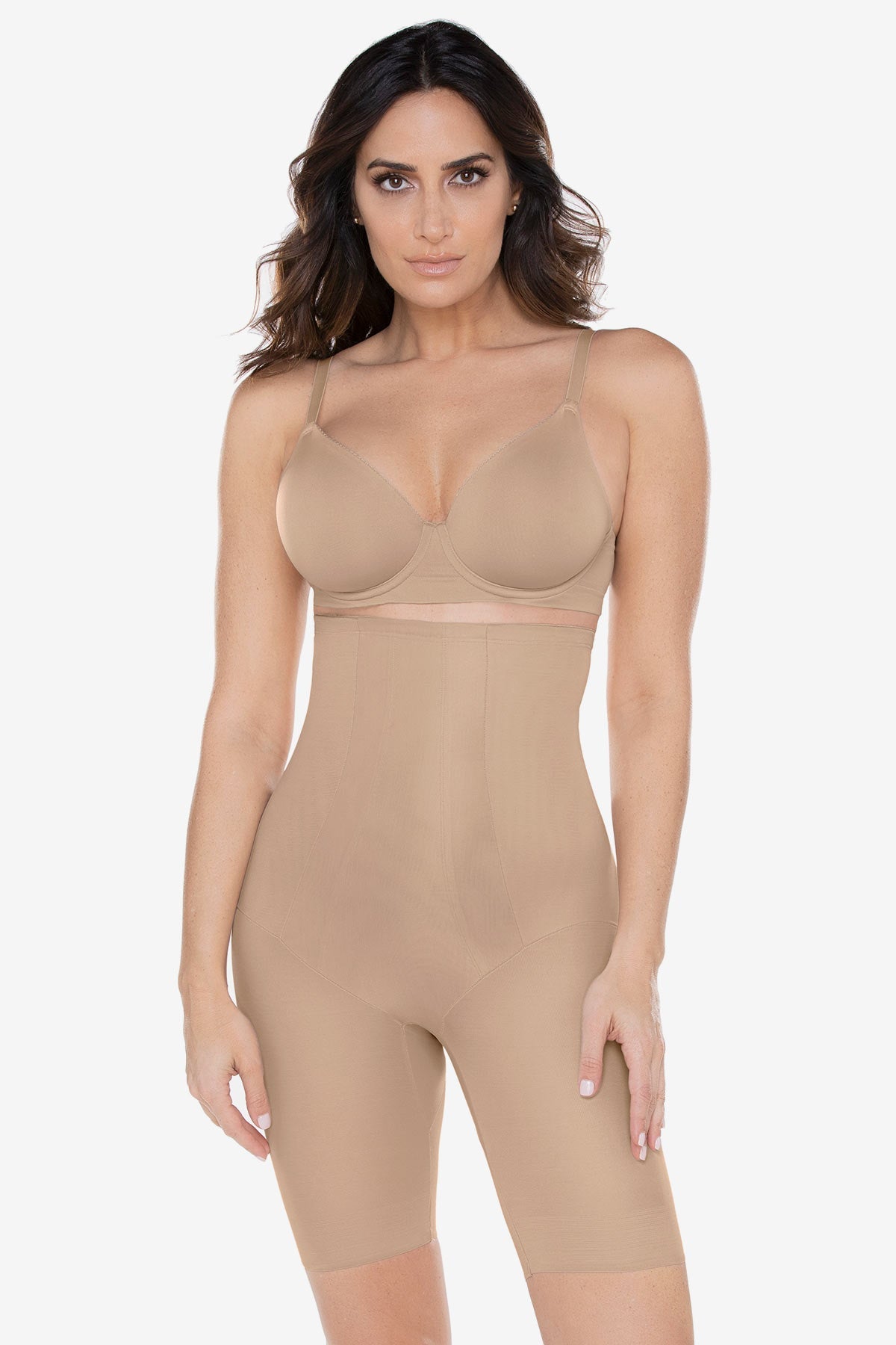 Hi Waist Long Leg Shaper Black | Miraclesuit