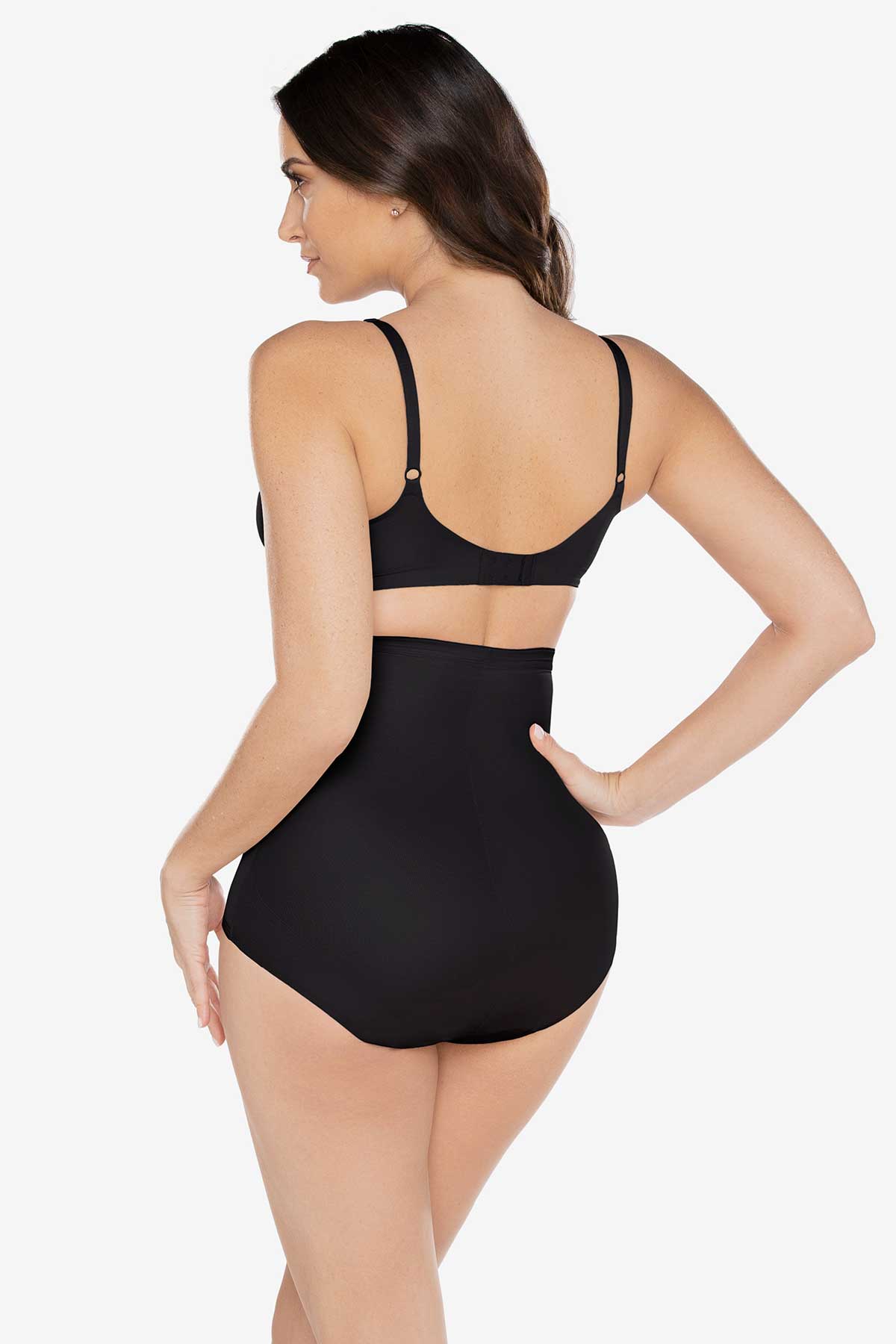 Hi-Waist Brief Firm Control Black | Miraclesuit