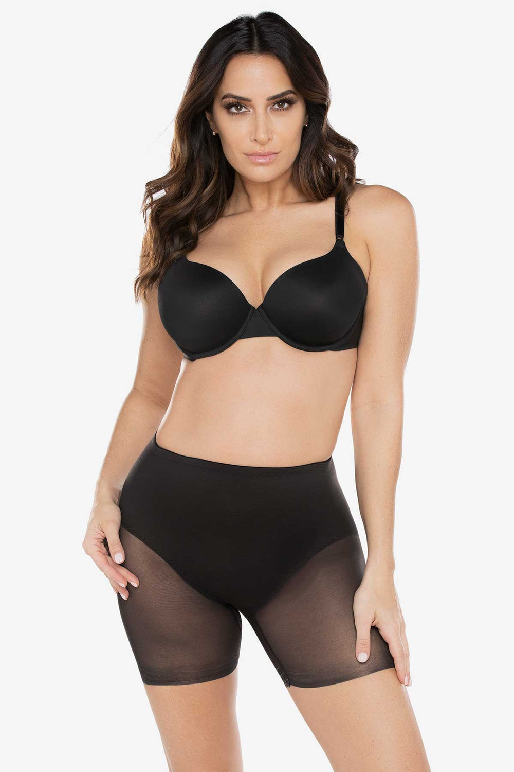 Sheer Derriere X-Firm Lift Boyshort Black | Miraclesuit