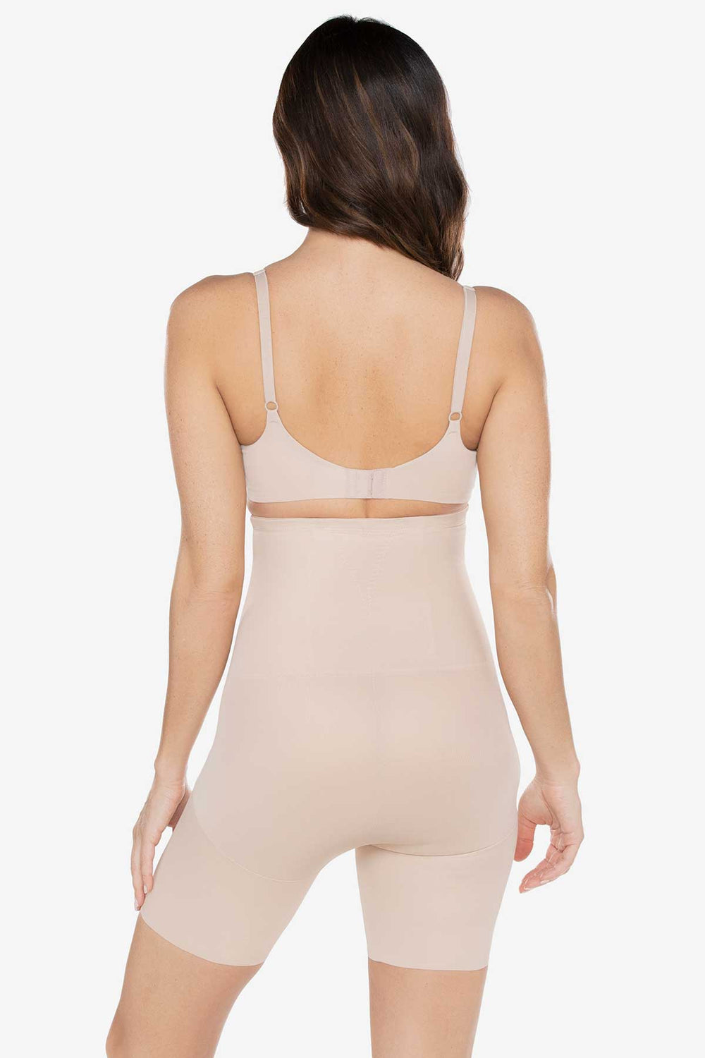 Hi-Waist Mid Thigh Slimmer Warm Beige/Nude | Miraclesuit