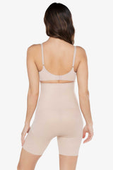 Hi-Waist Mid Thigh Slimmer Warm Beige/Nude | Miraclesuit