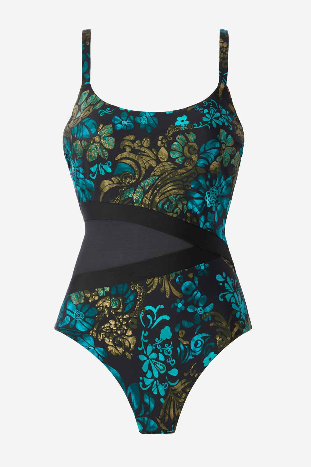 Flor De Mare Lyra One Piece Swimsuit Black/Multi | Miraclesuit