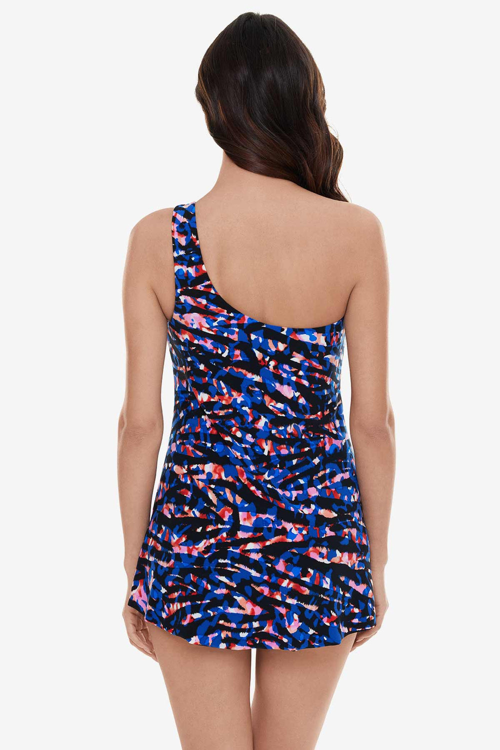 Burano Amal Swim Dress Black/Multi | Miraclesuit