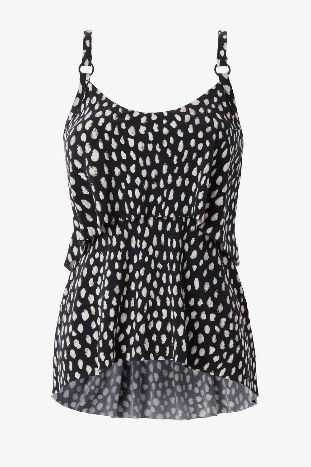 Magicsuit Pebbles Grace Tankini Top Black/White | Miraclesuit