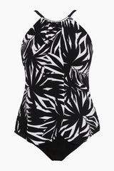 Magicsuit Chicly Shaded Jill One Piece Swimsuit Black/White | Miraclesuit