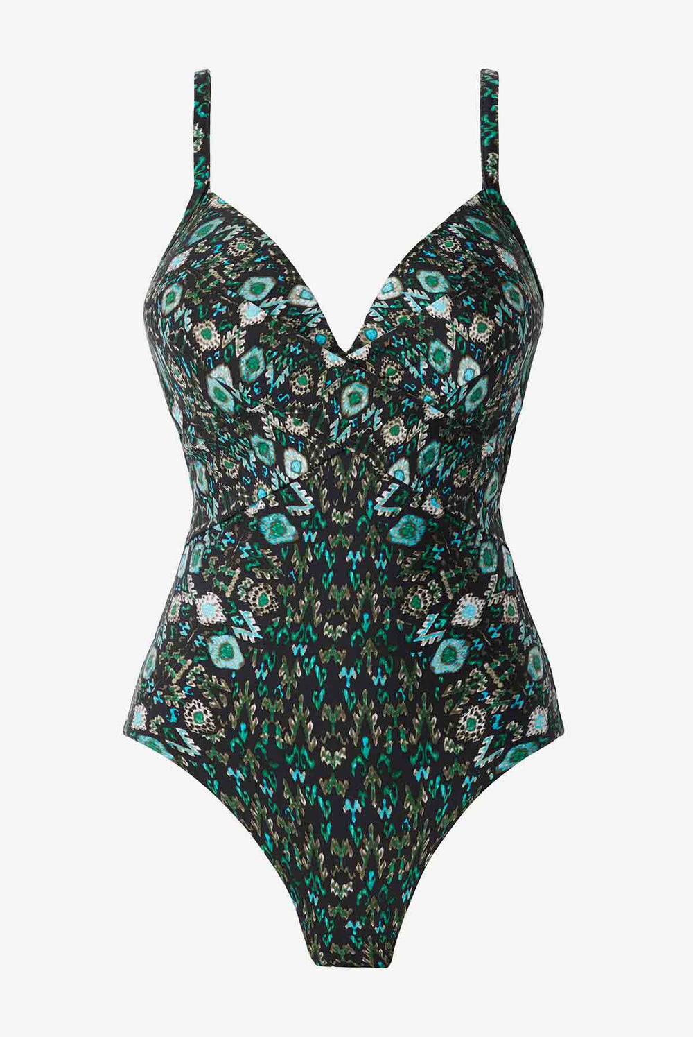 Bijoux Captivate One Piece Swimsuit Black/Multi | Miraclesuit