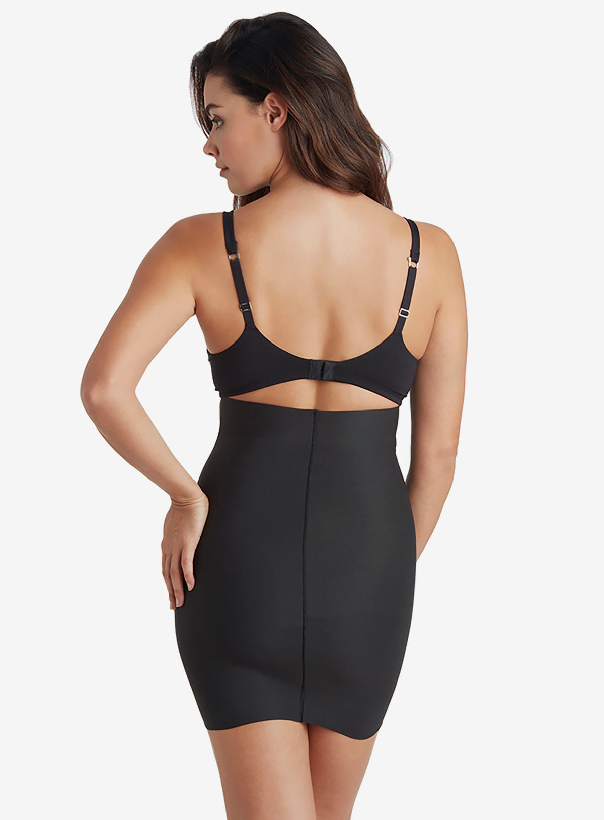 TC Control Sleek Essentials High Waist Slip Black | Miraclesuit