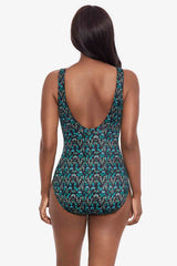 Bijoux Criss Cross Escape One Piece Swimsuit Black/Multi | Miraclesuit