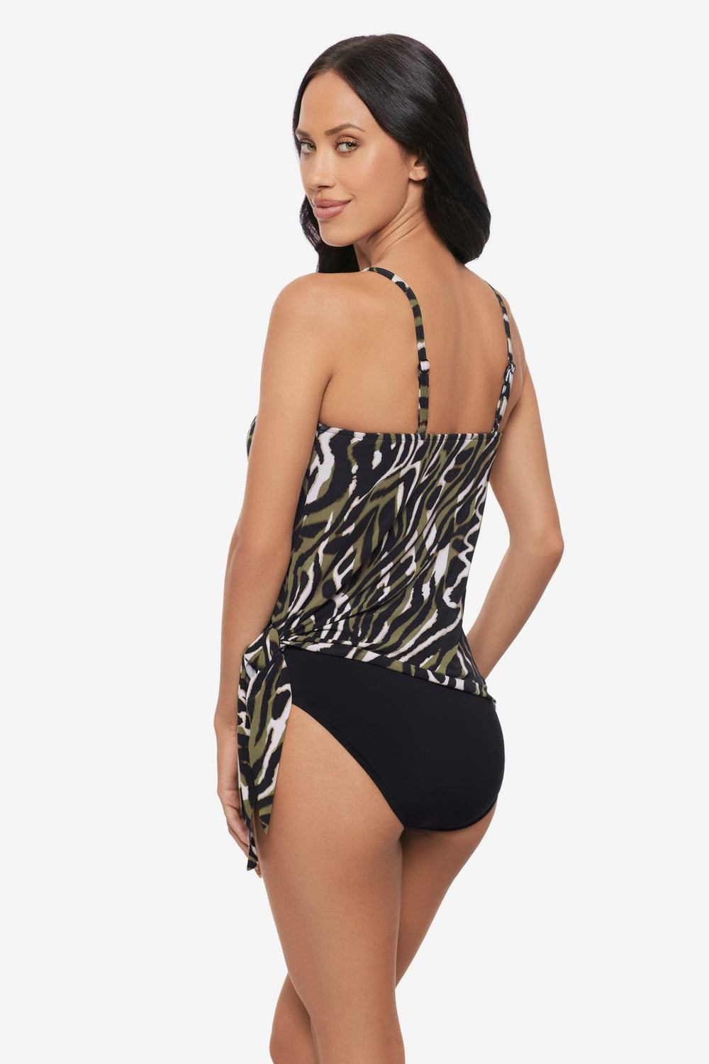 Magicsuit Safari Sands Alex Tankini Top Black/Multi | Miraclesuit
