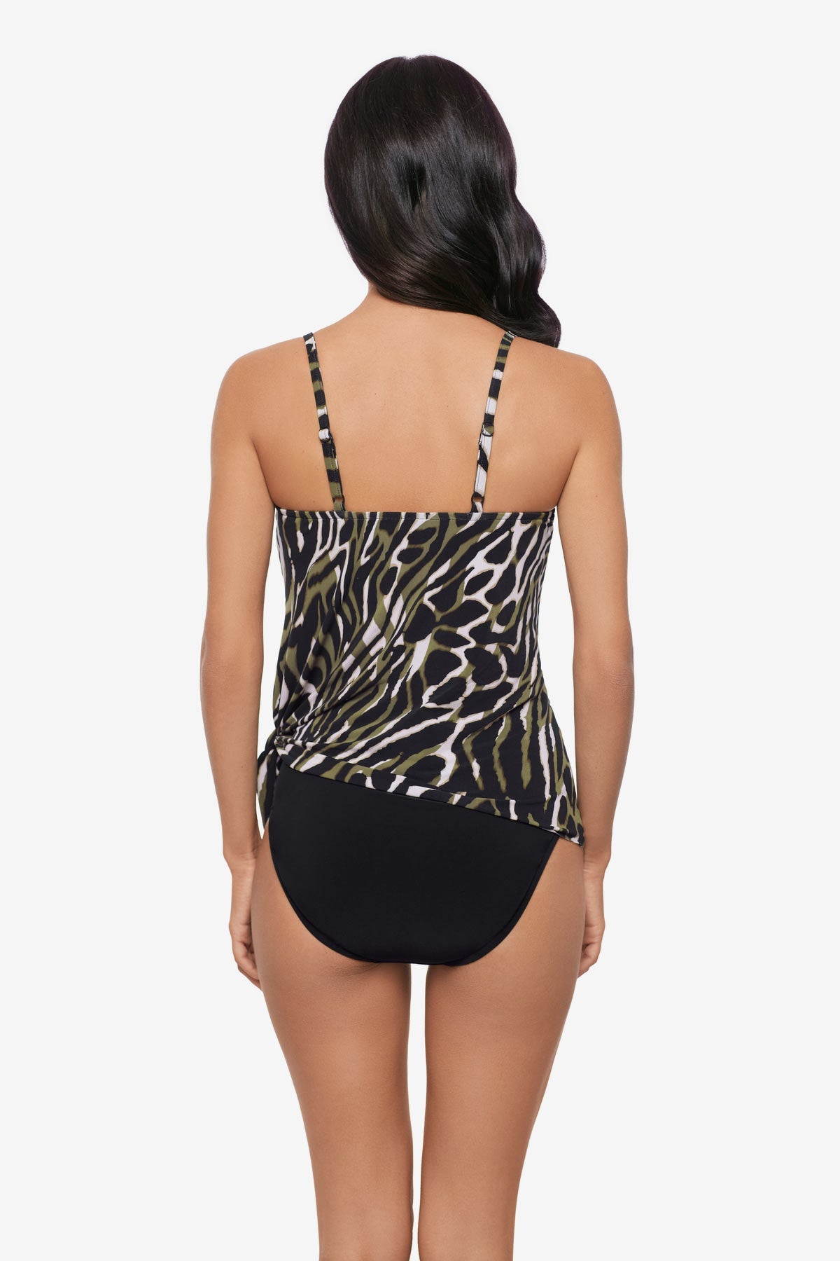 Magicsuit Safari Sands Alex Tankini Top Black/Multi | Miraclesuit
