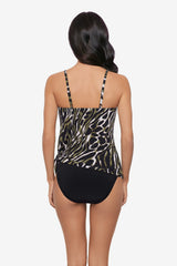 Magicsuit Safari Sands Alex Tankini Top Black/Multi | Miraclesuit