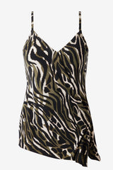 Magicsuit Safari Sands Alex Tankini Top Black/Multi | Miraclesuit