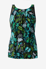 Ursula Tankini Top in Florica Black/Multi | Miraclesuit