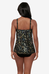 Mirage Tankini Top in Sparkle Plenty Black/Multi | Miraclesuit