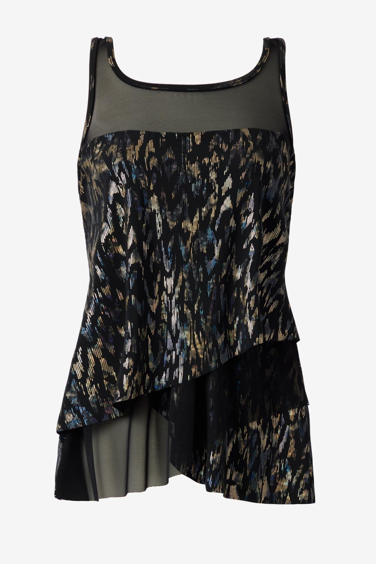 Mirage Tankini Top in Sparkle Plenty Black/Multi | Miraclesuit