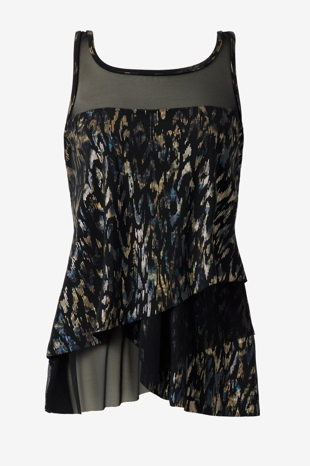 Mirage Tankini Top in Sparkle Plenty Black/Multi | Miraclesuit