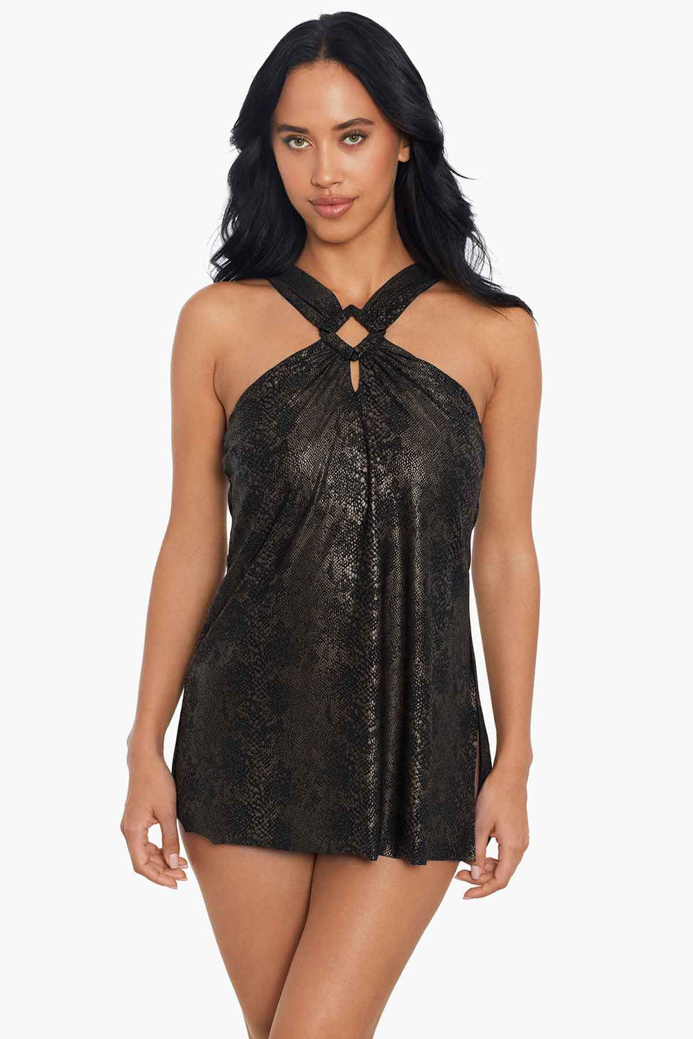 Magicsuit Xantu Beverly One Piece Swimsuit Black/Brown | Miraclesuit