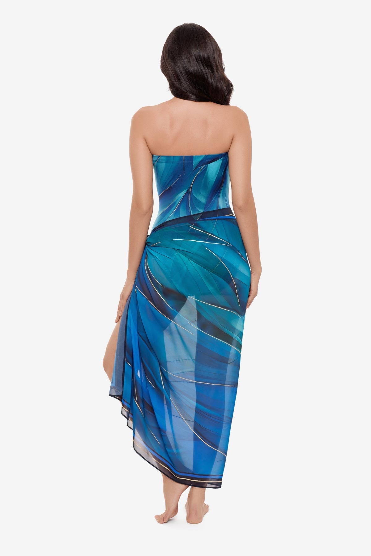 Pareo Cover Up in Maldiva Blue/Multi | Miraclesuit