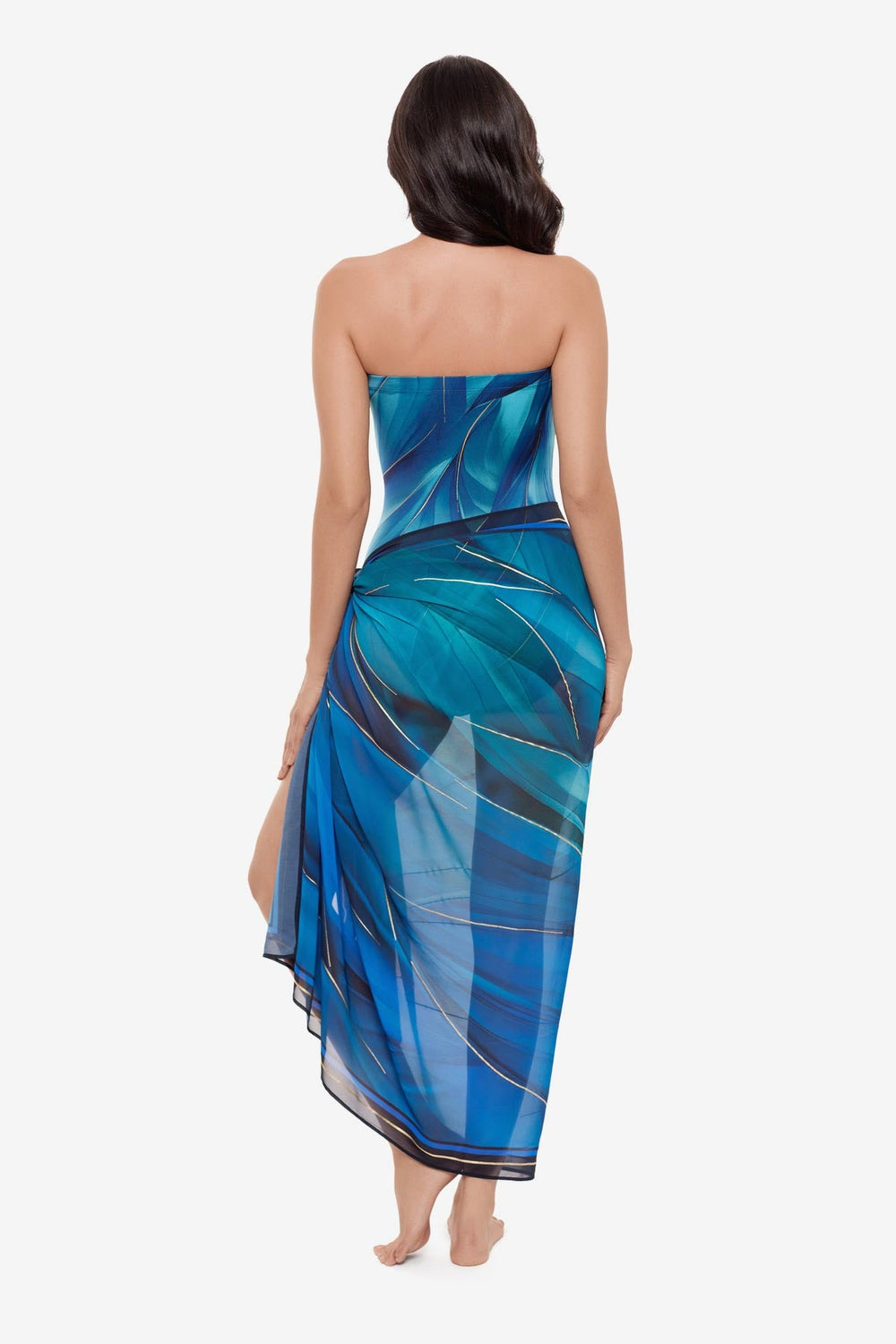 Pareo Cover Up in Maldiva Blue/Multi | Miraclesuit