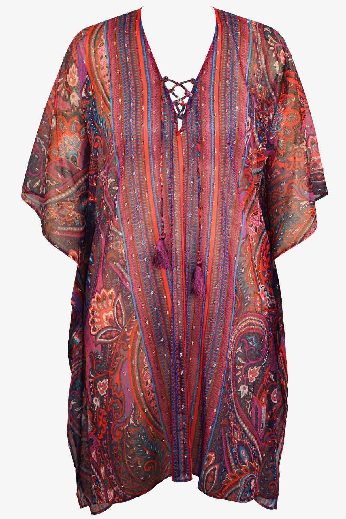 Dynasty Caftan Swim Cover Up Multi | Miraclesuit