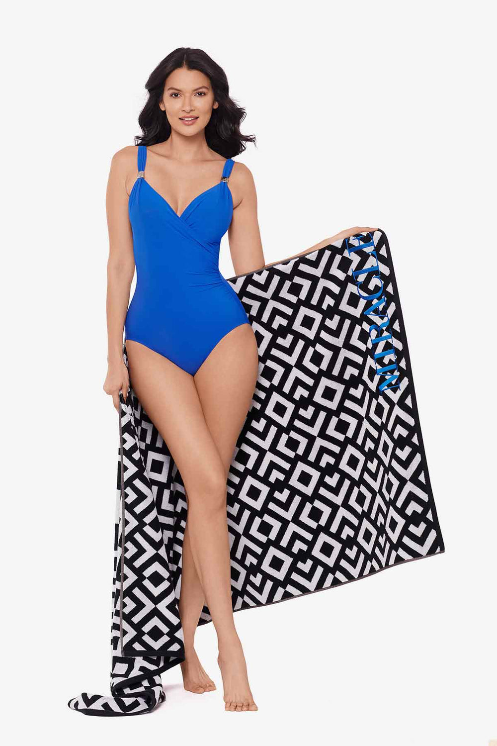 Beach Towel Geo Black/White | Miraclesuit