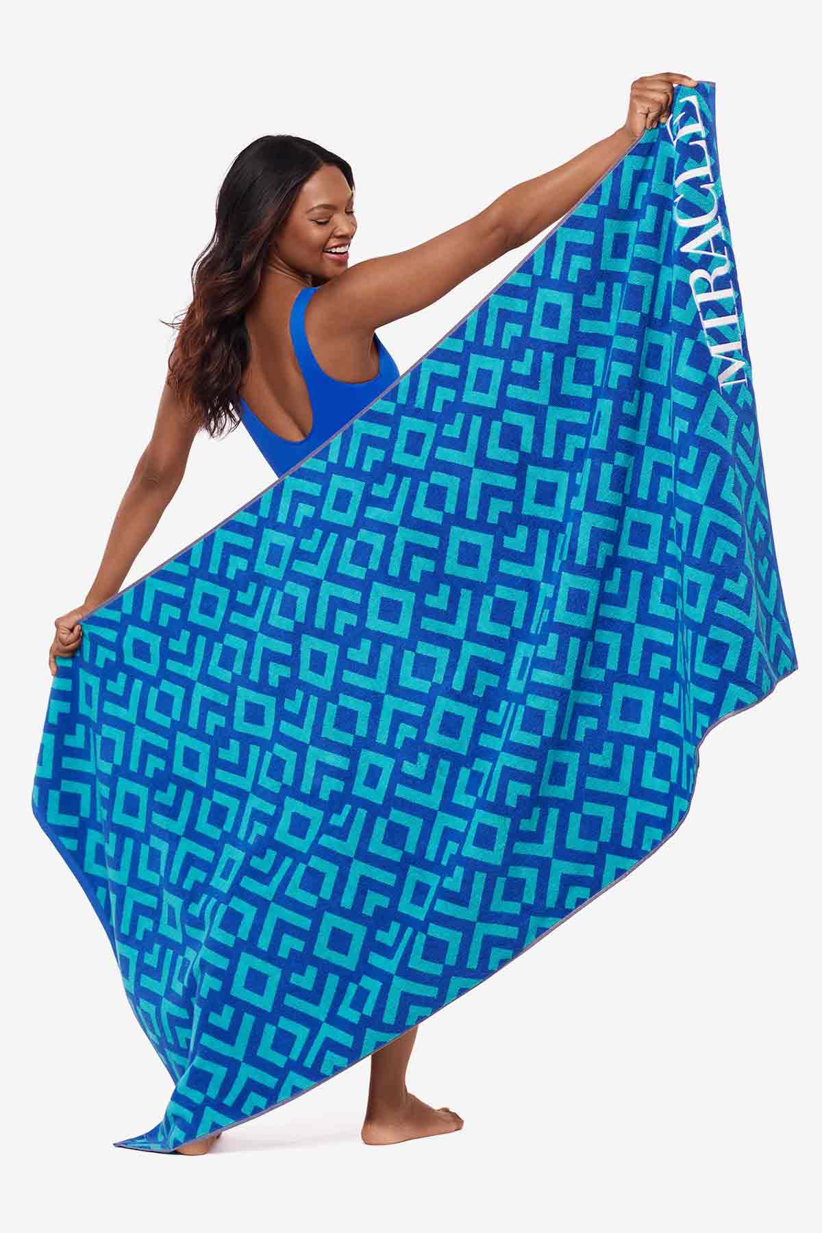 Beach Towel Geo Black/White | Miraclesuit