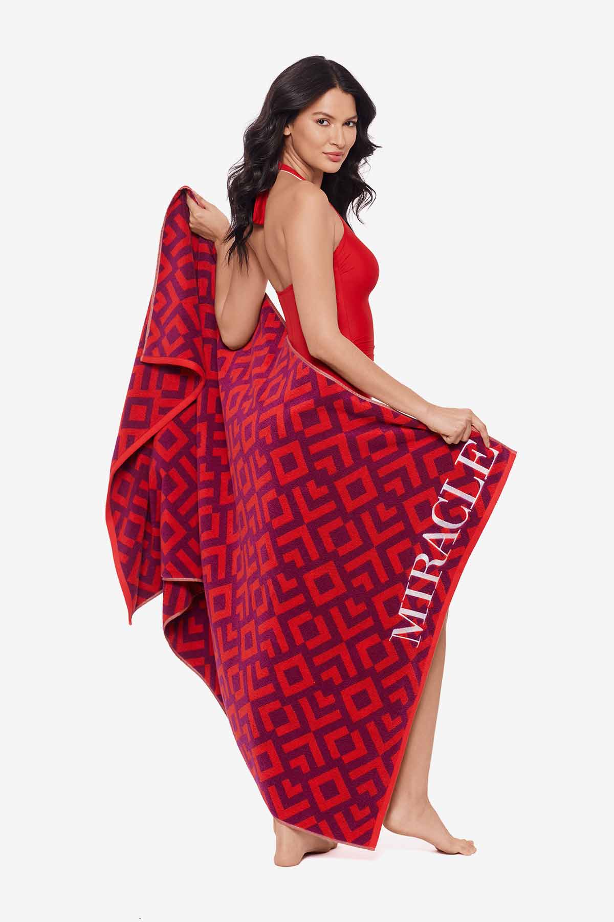Beach Towel Geo Black/White | Miraclesuit