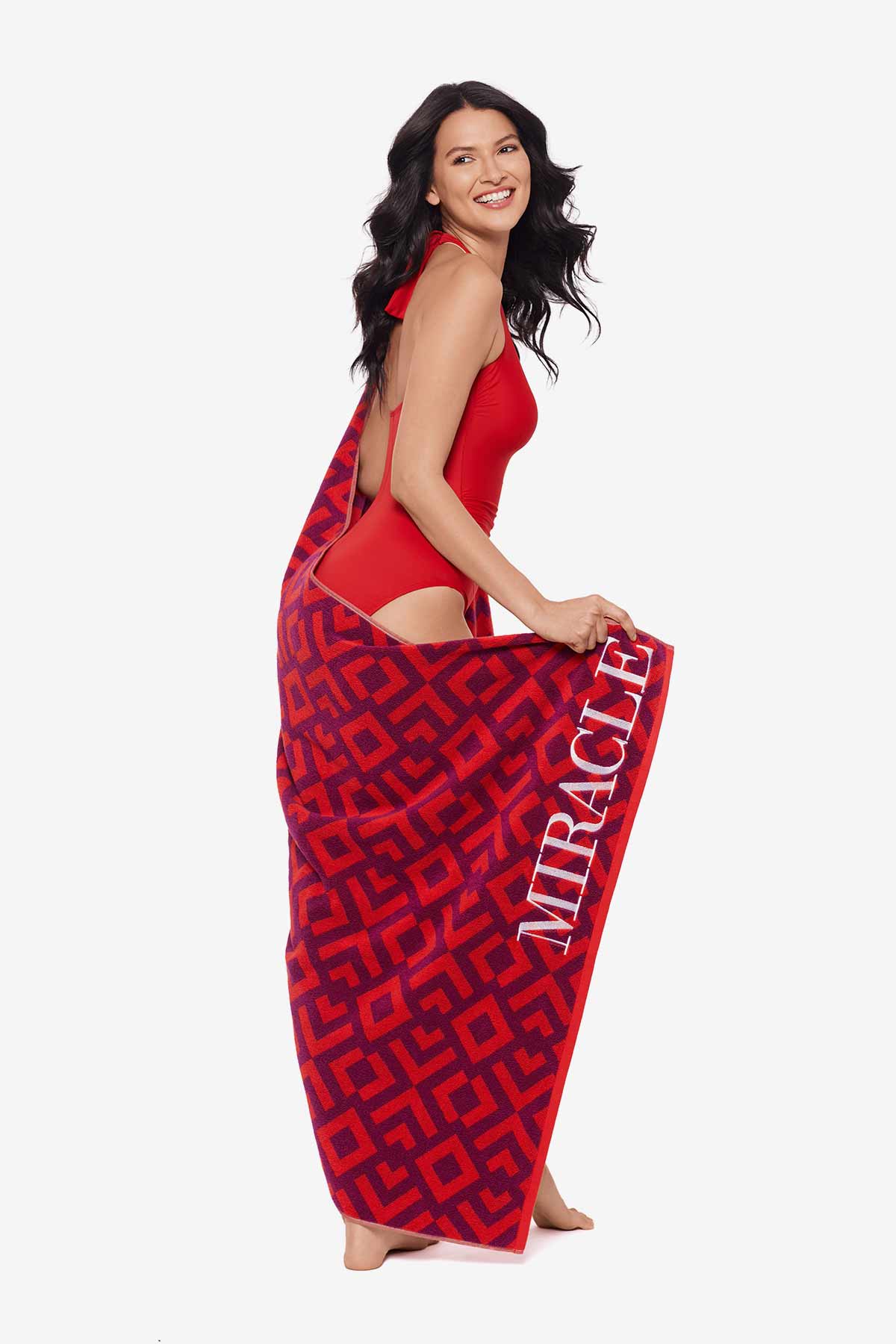 Beach Towel Geo Black/White | Miraclesuit