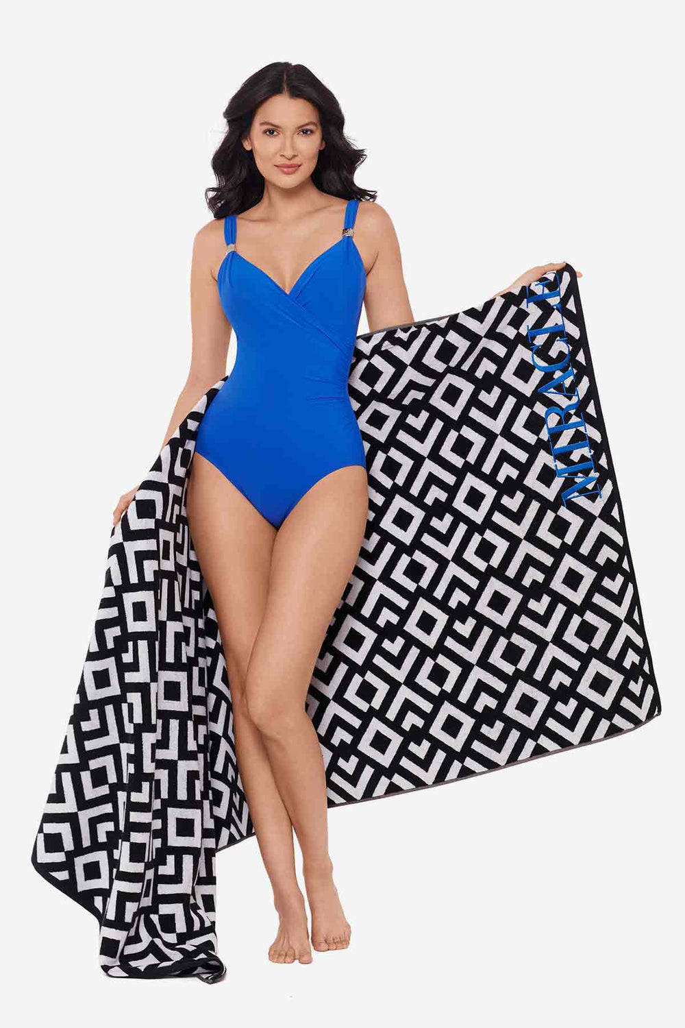 Beach Towel Geo Black/White | Miraclesuit
