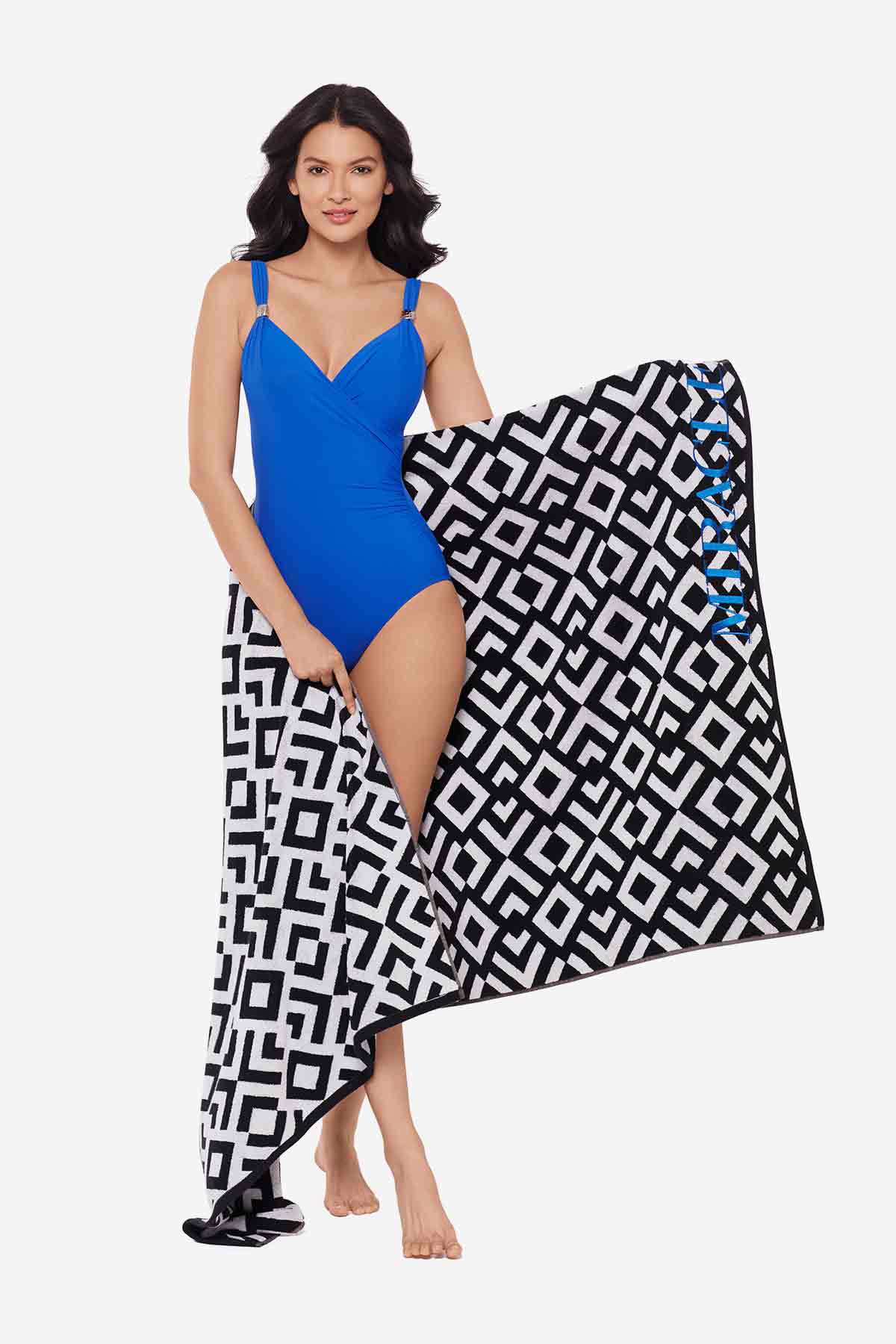 Beach Towel Geo Black/White | Miraclesuit