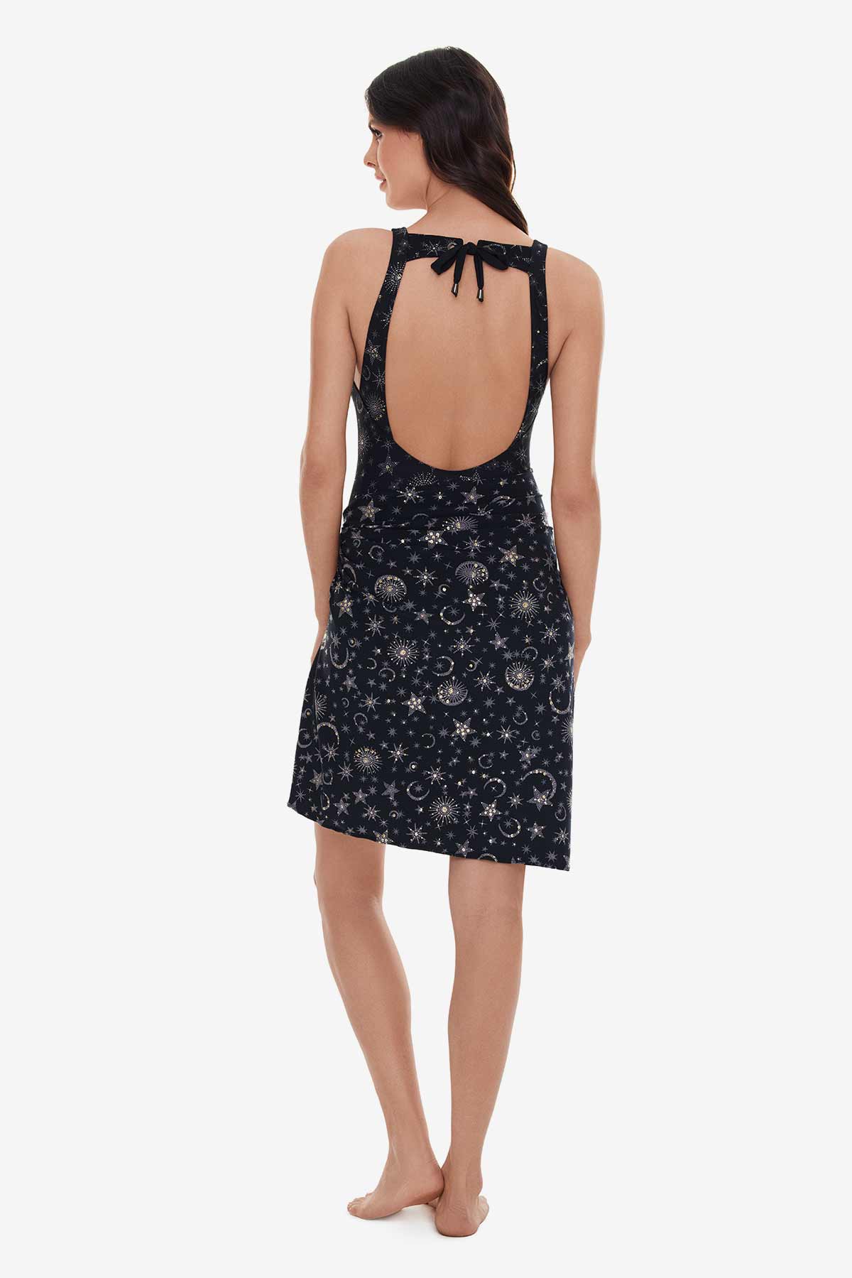 Sarong Cover Up in Lucky Stars Black/Gold | Miraclesuit